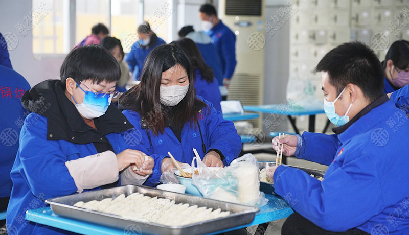 传统烙印，企业精华: 亿万先生MR官网锅炉冬至包饺子活动解读企业文化